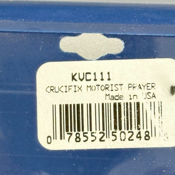 New w Tag Auto Car Visor Clip Crucifix Motorist Prayer Catholic CAMCO USA - Picture 5 of 9